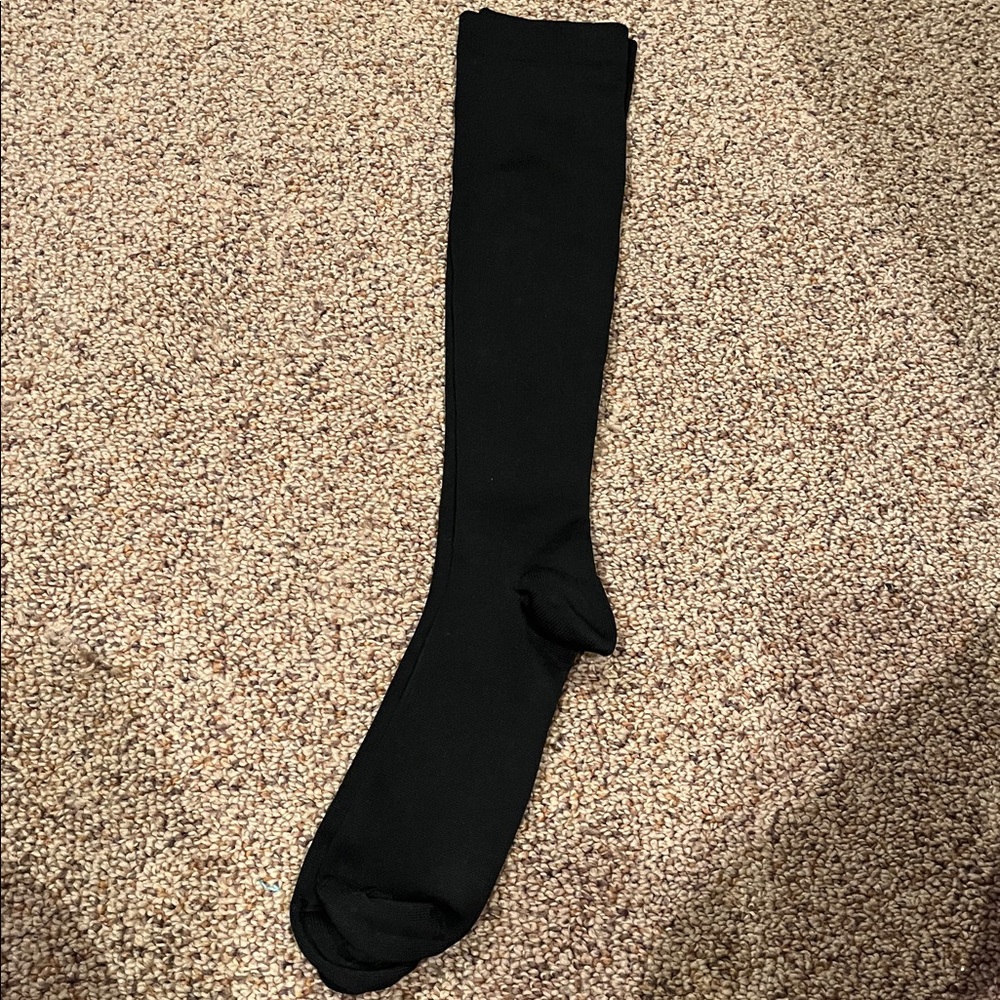 New Size Large compression knee socks vein stockings black nurse doctor NEW
